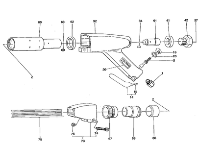 Figure 0 Diagram and Parts List for CP0952  Chicago Pneumatic Scaler